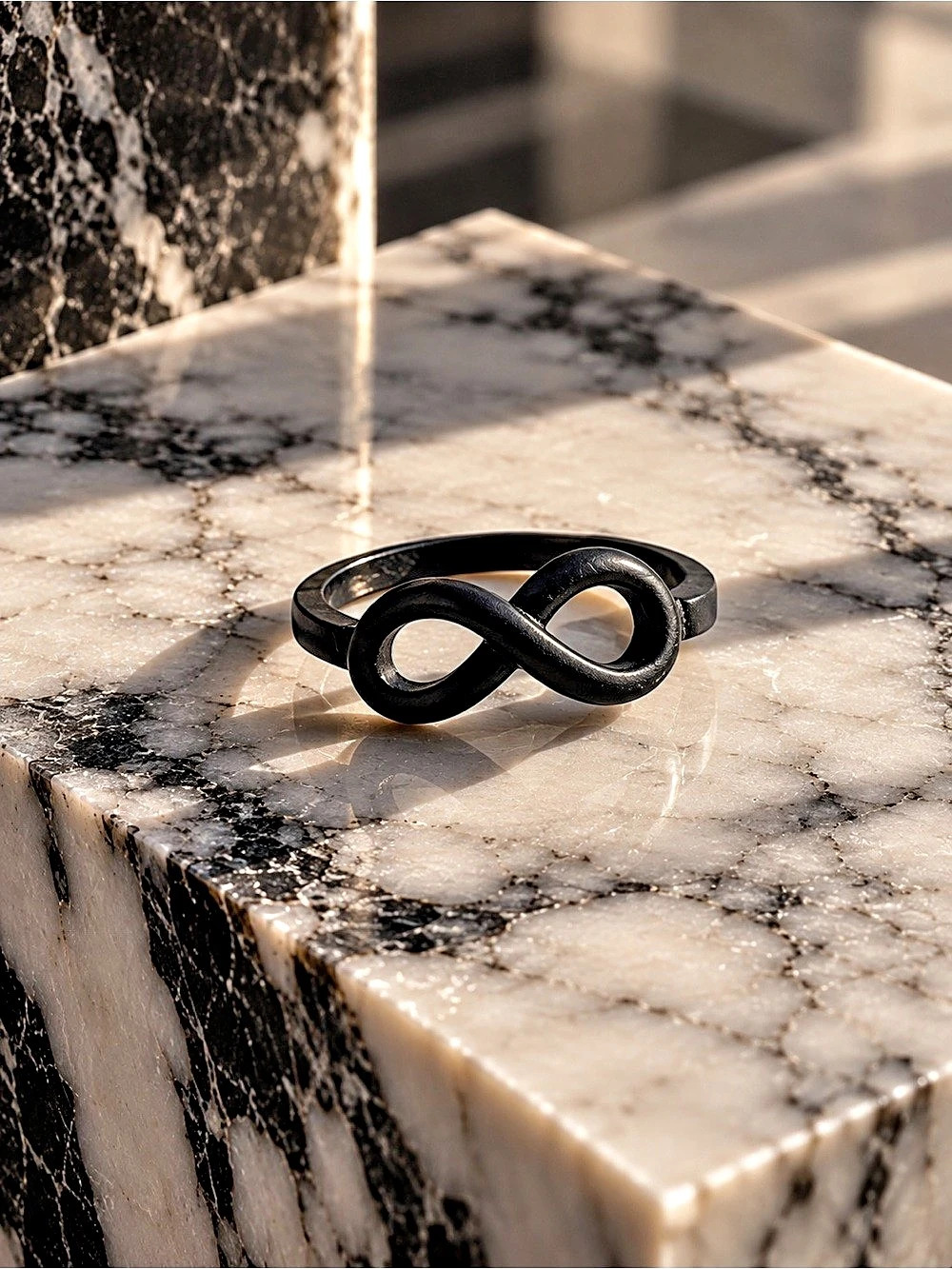 Infinity Ring in Black